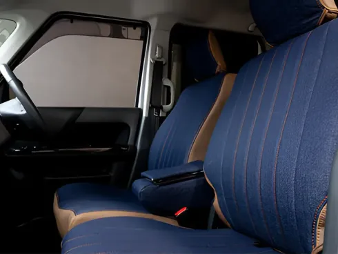 DENIM × PVC LEATHER