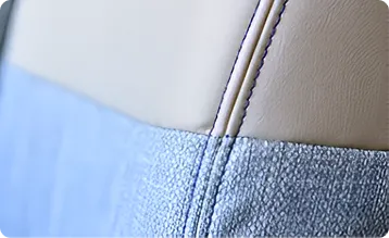 丈夫なダブルステッチ加工