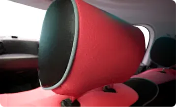 ヘッドレストの穴あけ加工済