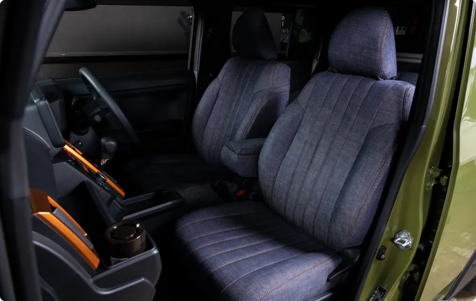 タフなデニム生地