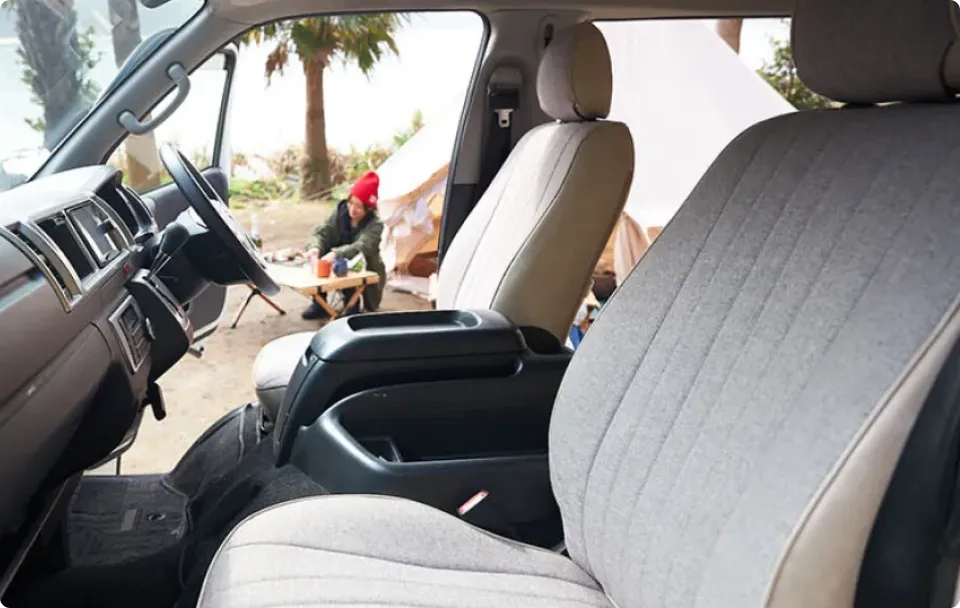 ファブリック×アンティークレザー