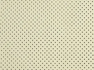 アイボリー本革パンチング