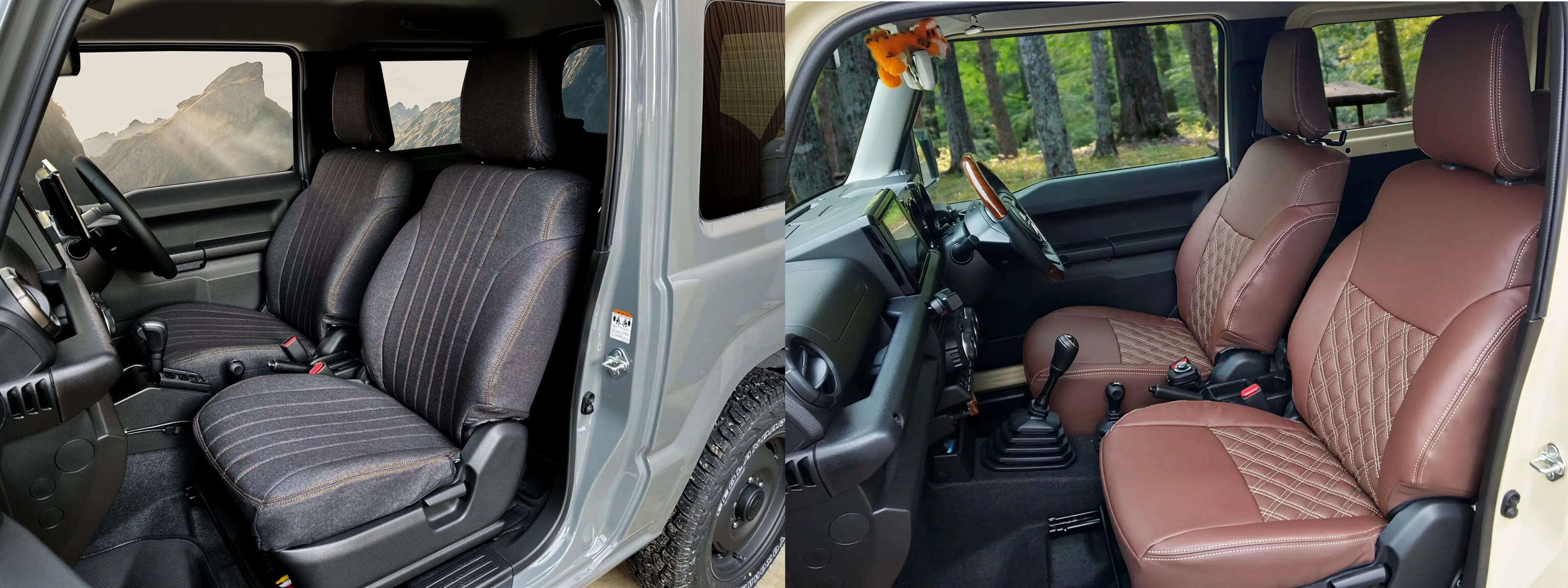 ジムニー・ジムニーシエラの純正シートとカバーの違い