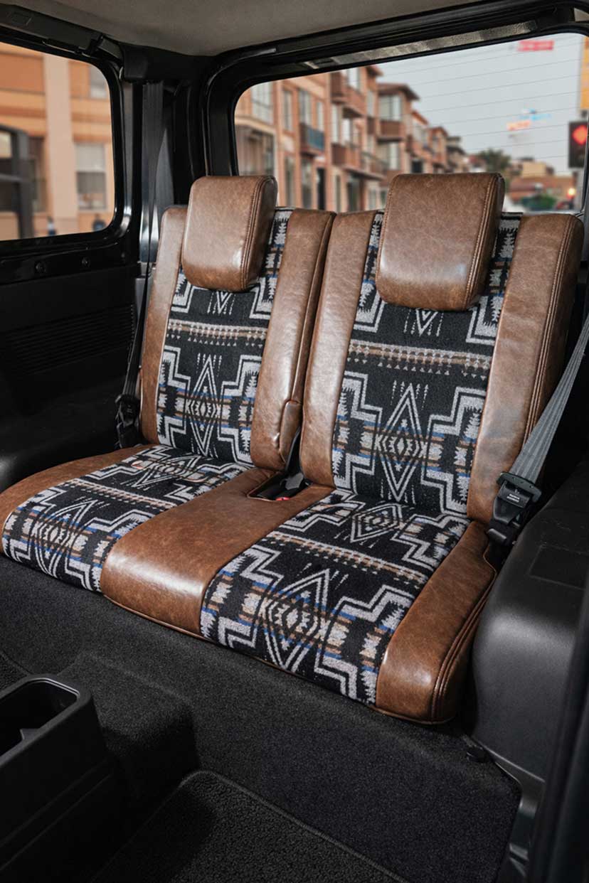 プリウス50系 シートカバー Sandii カチナ 生地K1 チャコールグレー1