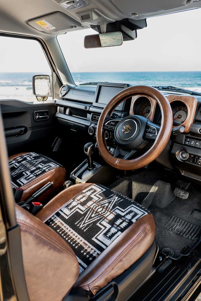 プログレ シートカバー Sandii カチナ 生地K8 ダークブラウン2