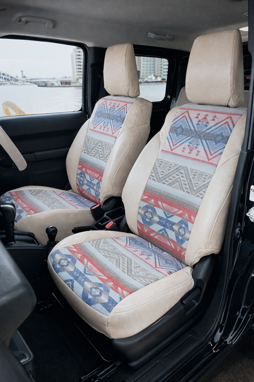 マスタング シートカバー Sandii カチナ 生地K10 グレージュ3
