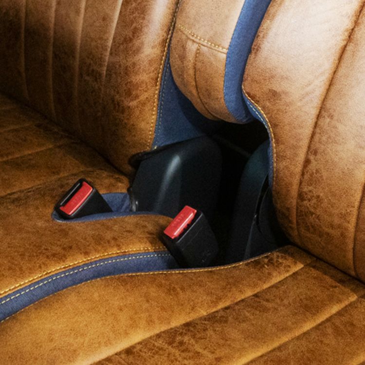 AZワゴン カスタムスタイル シートカバー IXUS レザリーデニム 画像5