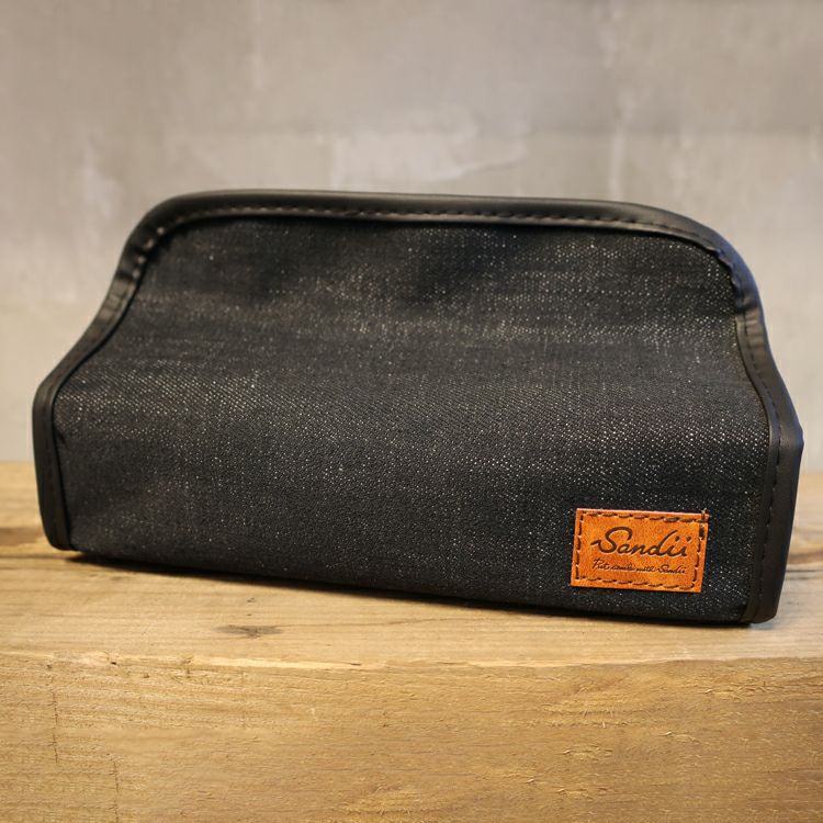 Sandii デニム　ティッシュケース　Denim Tissuecase