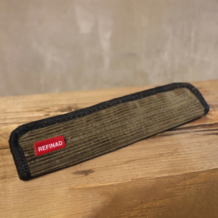 レフィナード コーデュロイ×デニム シートベルトパッド Refinad corduroy denim Seatbeltpad