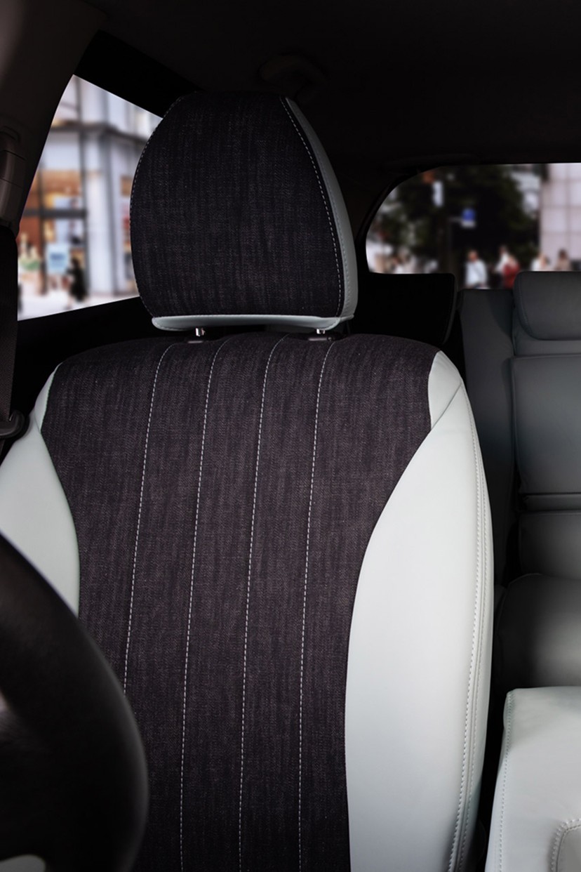 NV200バネットワゴン3列シートカバー Sandii サンディ デニムサンド PVCカラー