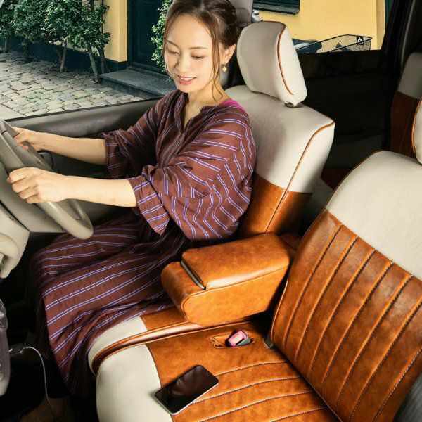 シエンタ 2列 シートカバー Sandii カヌレグラッセ 画像2