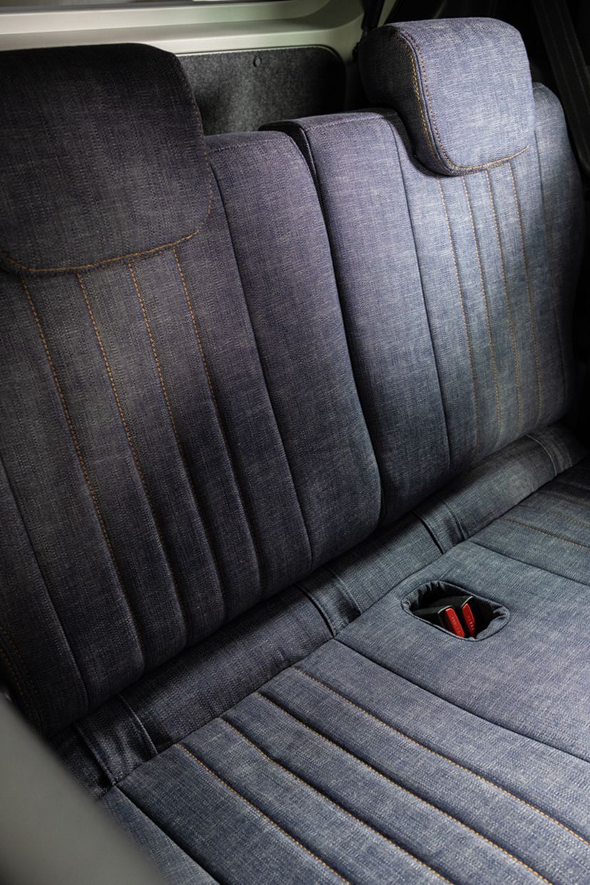 ミニキャブ MiEV シートカバー Sandii デニムロール 詳細3