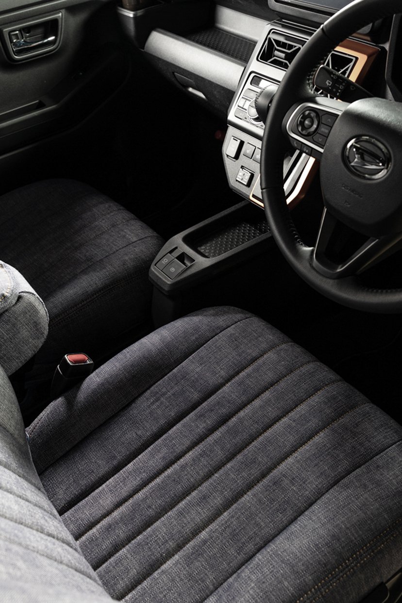 ミニキャブ MiEV シートカバー Sandii デニムロール デニム生地